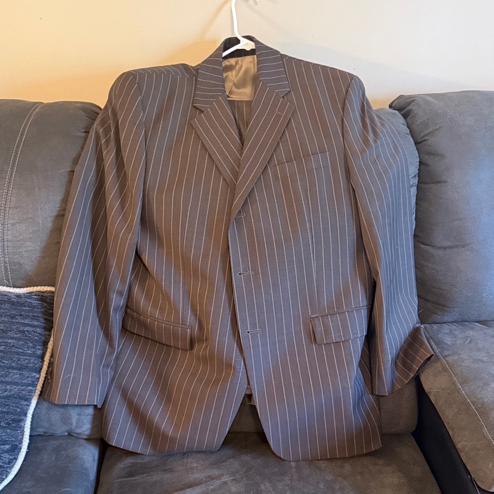 Ralph Lauren Dark Brown Pinstripe Suit